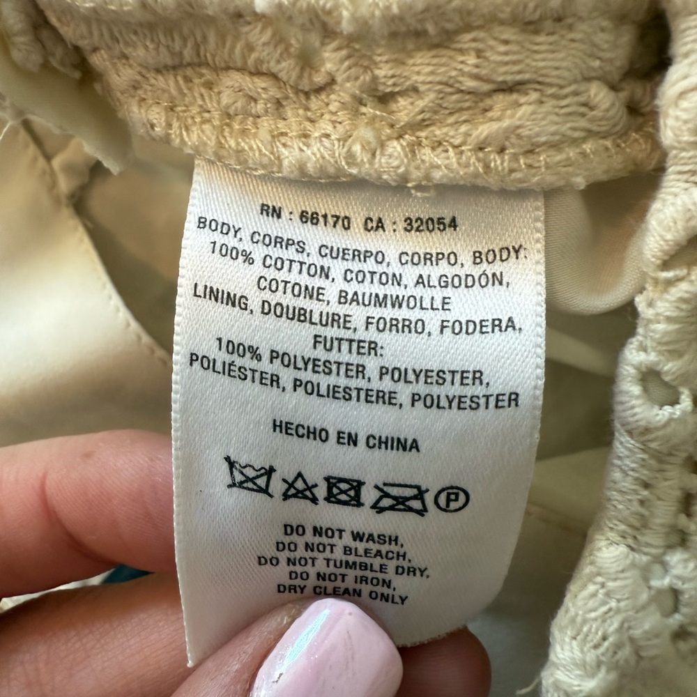 Dolce Vita Cream Lace High Waist Shorts Size 2 - Picture 5 of 6